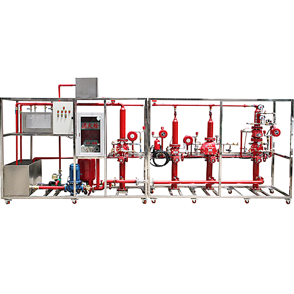 建筑消防系统实训台(图1) 建筑消防系统实训台,制冷设备与PLC控制实验台